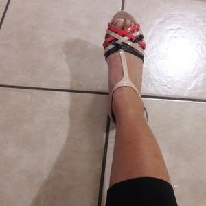 Hot shiny summer heels